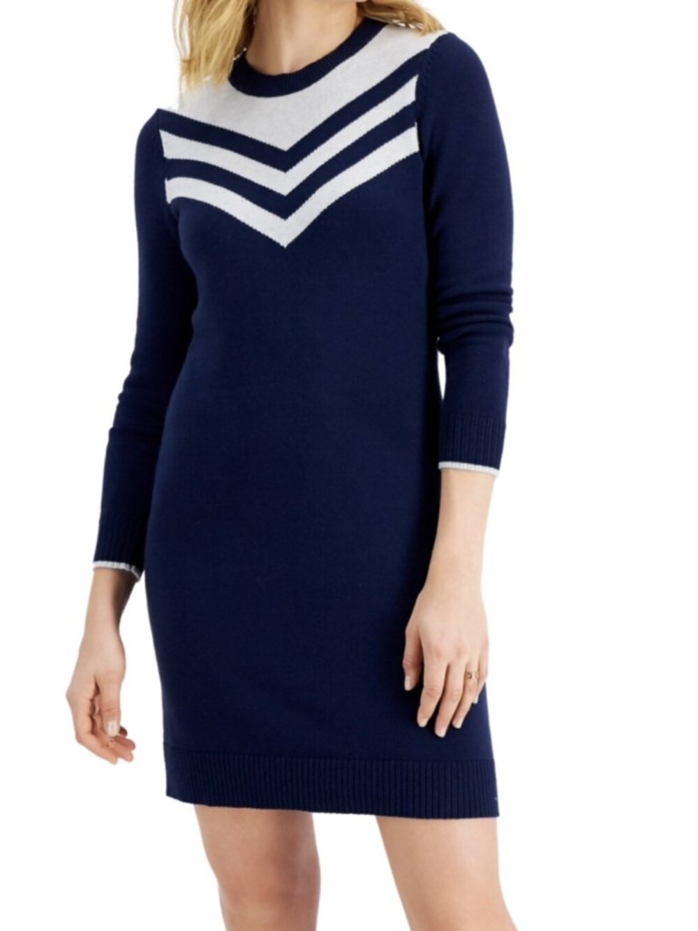 Charter Club Womens Midi Sweater Dress